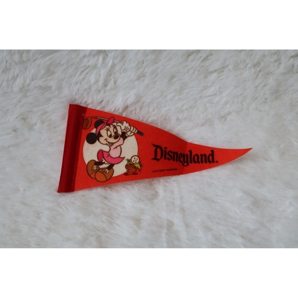 Disney Other - VTG Disneyland Minnie Mouse Golf Pennant Pencil Topper Flag early 1970s